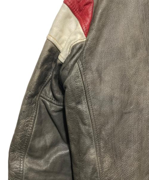 Schott（ショット）Schott (ショット) レザージャケット グレー サイズ:Mの古着・服飾アイテム