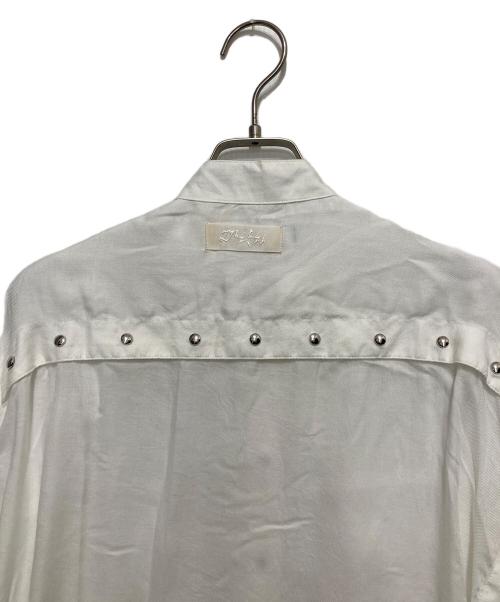 DIESEL（ディーゼル）DIESEL (ディーゼル) スナップボタンシャツ ホワイト サイズ:Sの古着・服飾アイテム