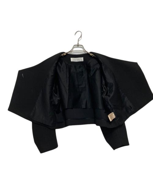 PLAIN PEOPLE（プレインピープル）PLAIN PEOPLE (プレインピープル) スポンジダブルフェイスショートジャケット ブラック サイズ:3の古着・服飾アイテム