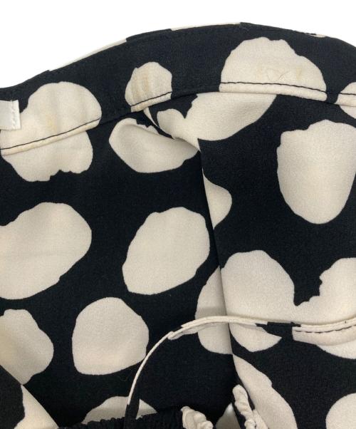 Snidel（スナイデル）Snidel (スナイデル) デコルテオープンドットプリントワンピース ブラック サイズ:SIZE 0の古着・服飾アイテム