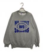 RUSSELL ATHLETICラッセルアスレチック）の古着「プリントスウェット」｜グレー