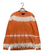 stussyステューシー）の古着「タイダイ柄スウェット」｜オレンジ