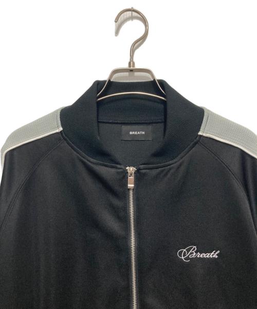 BREATH（ブレス）BREATH (ブレス) SCRIPT LOGO LINE TRACK JERSEY ブラック サイズ:Mの古着・服飾アイテム