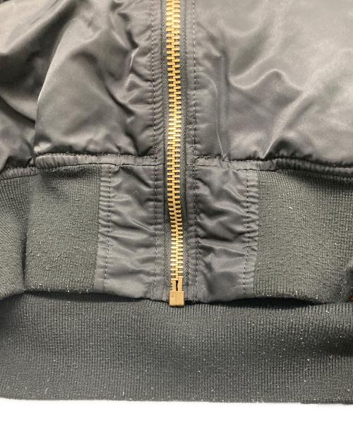 ALPHA（アルファ）ALPHA (アルファ) リバーシブルMA-1ジャケット ブラック×オレンジ サイズ:XLの古着・服飾アイテム
