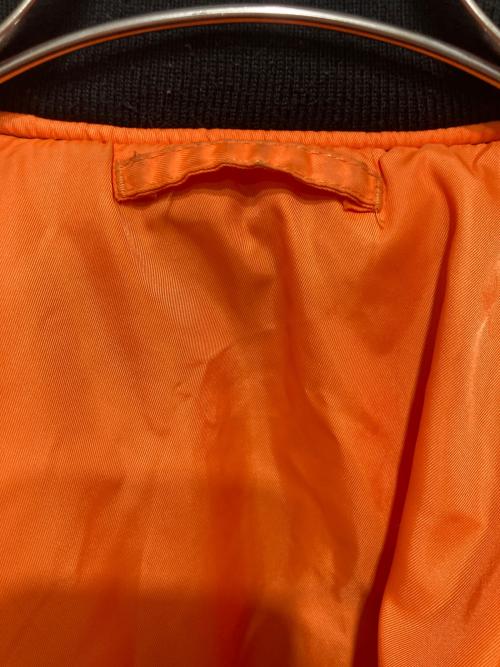 ALPHA（アルファ）ALPHA (アルファ) リバーシブルMA-1ジャケット ブラック×オレンジ サイズ:XLの古着・服飾アイテム