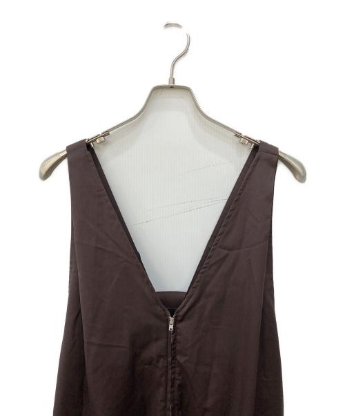 kha:ki（カーキ）kha:ki (カーキ) “V/N JUMPER DRESS” ブラウン サイズ:SIZE 1の古着・服飾アイテム