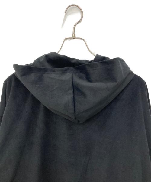 BREATH（ブレス）BREATH (ブレス) VELOUR ZIP UP HOODIE ブラック サイズ:Ｌの古着・服飾アイテム