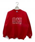 Championチャンピオン）の古着「刺繍スウェット」｜レッド