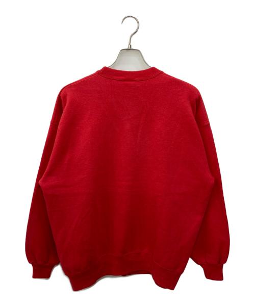 Champion（チャンピオン）Champion (チャンピオン) 刺繍スウェット レッド サイズ:XLの古着・服飾アイテム
