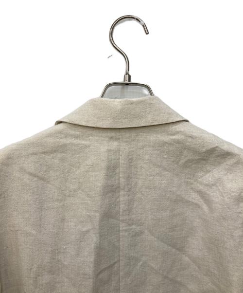 CADUNE（カデュネ）CADUNE (カデュネ) 麻ダブルジャケット ベージュ サイズ:M 未使用品の古着・服飾アイテム