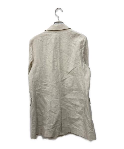 CADUNE（カデュネ）CADUNE (カデュネ) 麻ダブルジャケット ベージュ サイズ:M 未使用品の古着・服飾アイテム
