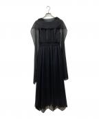 CELFORDセルフォード）の古着「楊柳シフォンワンピース」｜ブラック