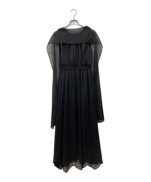 CELFORD（セルフォード）CELFORD (セルフォード) 楊柳シフォンワンピース ブラック サイズ:M 未使用品の古着・服飾アイテム