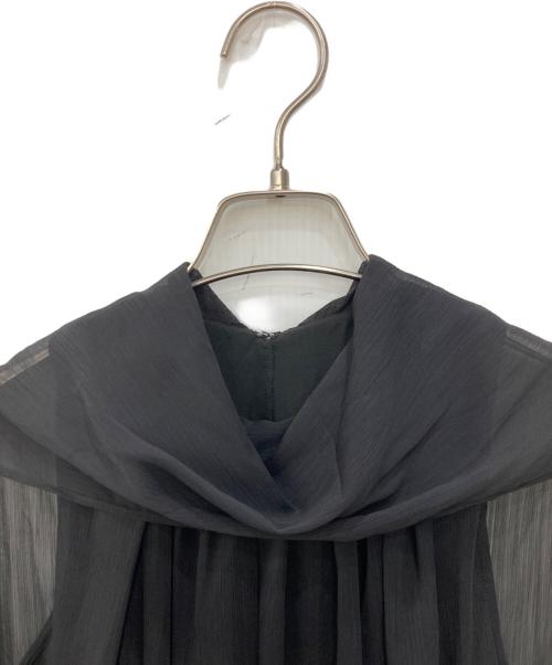 CELFORD（セルフォード）CELFORD (セルフォード) 楊柳シフォンワンピース ブラック サイズ:M 未使用品の古着・服飾アイテム