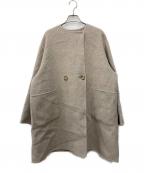 JOURNAL STANDARD relumeジャーナルスタンダード レリューム）の古着「ウールナイロンリバーミドルコート」｜ベージュ