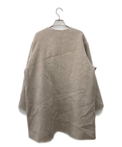 JOURNAL STANDARD relume（ジャーナルスタンダード レリューム）JOURNAL STANDARD relume (ジャーナルスタンダード レリューム) ウールナイロンリバーミドルコート ベージュ サイズ:Mの古着・服飾アイテム