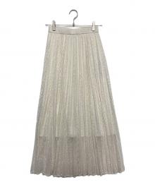 anuans（アニュアンス）の古着「レースプリーツスカート」｜ホワイト