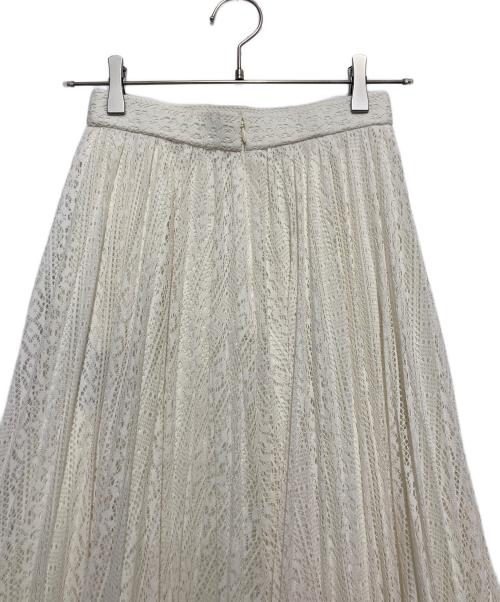 anuans（アニュアンス）anuans (アニュアンス) レースプリーツスカート ホワイト サイズ:Sの古着・服飾アイテム