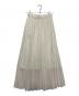 anuans (アニュアンス) レースプリーツスカート ホワイト サイズ:S：4000円