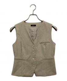 anuans（アニュアンス）の古着「ダブルクロスコンパクトジレ」｜ベージュ