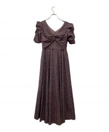 HER LIP TO（ハーリップトゥ）の古着「Roseraie Long Dress」｜グレー