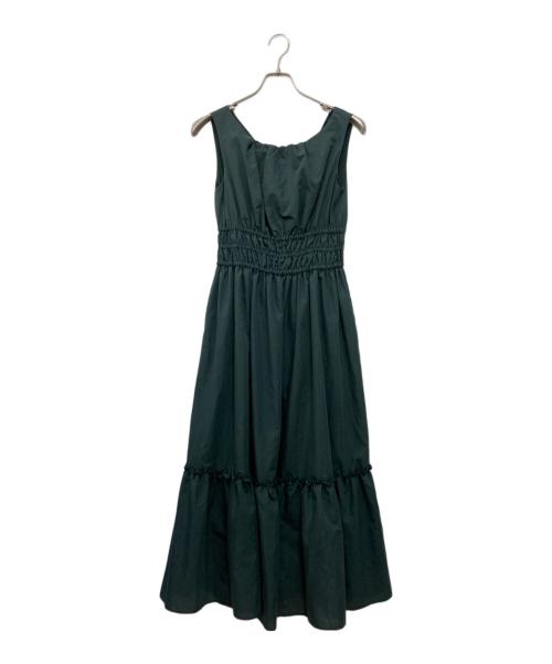 HER LIP TO（ハーリップトゥ）Her lip to (ハーリップトゥ) Riviera Double Bow Dress グリーン サイズ:S 未使用品の古着・服飾アイテム