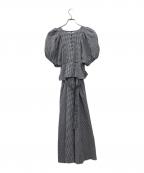HER LIP TOハーリップトゥ）の古着「Portofino Belted Check Dres」｜グレー