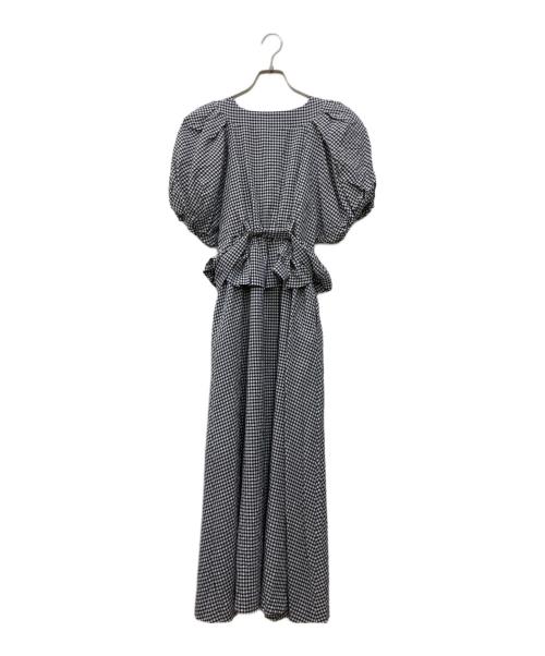 HER LIP TO（ハーリップトゥ）Her lip to (ハーリップトゥ) Portofino Belted Check Dres グレー サイズ:S 未使用品の古着・服飾アイテム