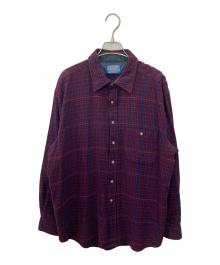 PENDLETON（ペンドルトン）の古着「ウールチェックシャツ」｜レッド
