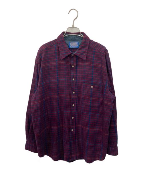 PENDLETON（ペンドルトン）PENDLETON (ペンドルトン) ウールチェックシャツ レッド サイズ:XLの古着・服飾アイテム