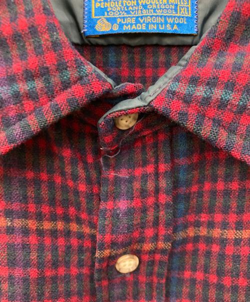 PENDLETON（ペンドルトン）PENDLETON (ペンドルトン) ウールチェックシャツ レッド サイズ:XLの古着・服飾アイテム