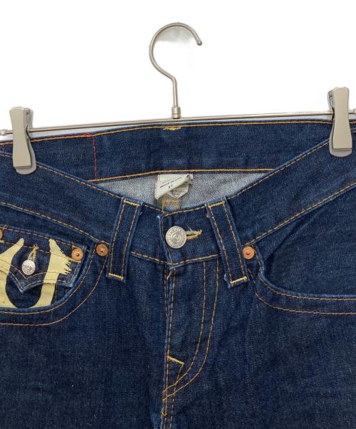TRUE RELIGION（トゥルー レリジョン）TRUE RELIGION (トゥルー レリジョン) ペイントデニムパンツ インディゴ サイズ:W27の古着・服飾アイテム