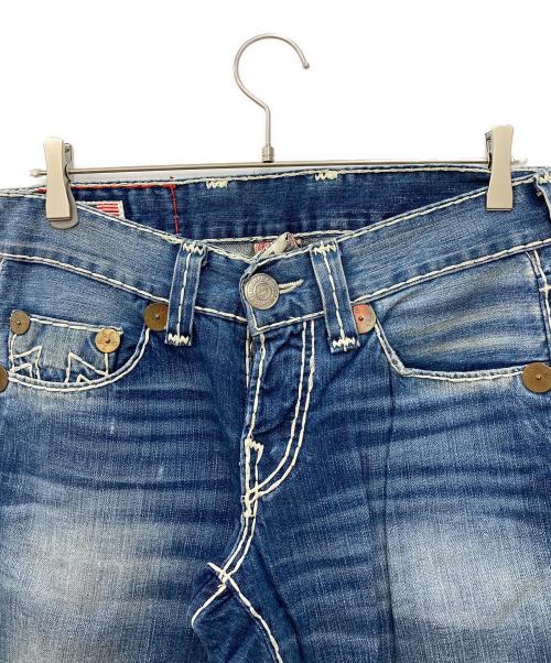 TRUE RELIGION（トゥルー レリジョン）TRUE RELIGION (トゥルー レリジョン) GENO SUPER T デニムパンツ ブルー サイズ:W34の古着・服飾アイテム