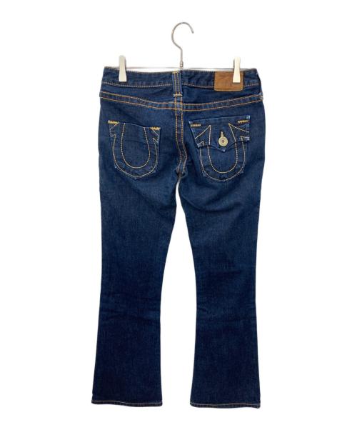 TRUE RELIGION（トゥルー レリジョン）TRUE RELIGION (トゥルー レリジョン) フレアパンツ ブルー サイズ:Ｗ25の古着・服飾アイテム