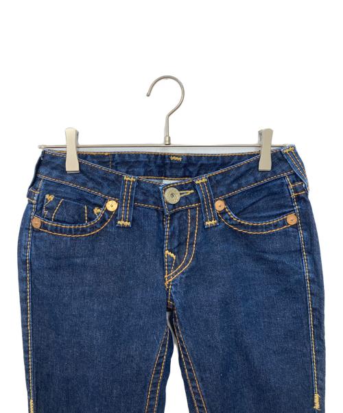 TRUE RELIGION（トゥルー レリジョン）TRUE RELIGION (トゥルー レリジョン) フレアパンツ ブルー サイズ:Ｗ25の古着・服飾アイテム