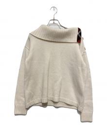 BLUE LABEL CRESTBRIDGE（ブルーレーベルクレストブリッジ）の古着「タートルネックニット」｜アイボリー