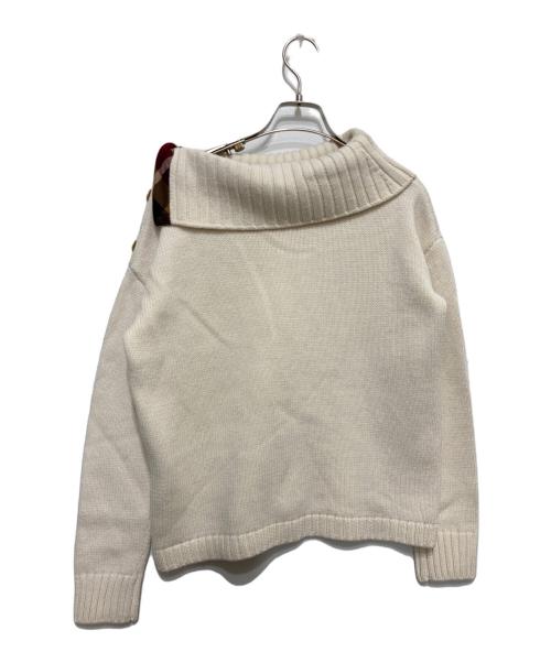 BLUE LABEL CRESTBRIDGE（ブルーレーベルクレストブリッジ）BLUE LABEL CRESTBRIDGE (ブルーレーベルクレストブリッジ) タートルネックニット アイボリー サイズ:38の古着・服飾アイテム