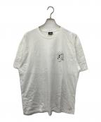stussyステューシー）の古着「ダイスプリントT」｜ホワイト