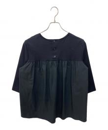 23区（ニジュウサンク）の古着「コットンポンチジャージー バックデザインカットソー」｜ネイビー