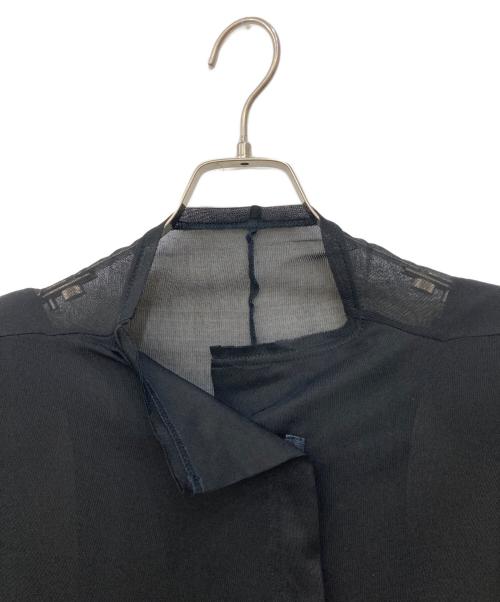 YOHJI YAMAMOTO（ヨウジヤマモト）YOHJI YAMAMOTO (ヨウジヤマモト) SOIE SILK ショートワンピース ブラック サイズ:2の古着・服飾アイテム