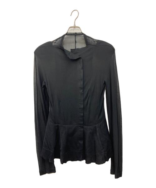 YOHJI YAMAMOTO（ヨウジヤマモト）YOHJI YAMAMOTO (ヨウジヤマモト) SOIE SILK ショートワンピース ブラック サイズ:2の古着・服飾アイテム
