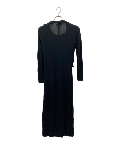 YOHJI YAMAMOTO（ヨウジヤマモト）YOHJI YAMAMOTO (ヨウジヤマモト) 長袖ワンピース ブラック サイズ:Sの古着・服飾アイテム