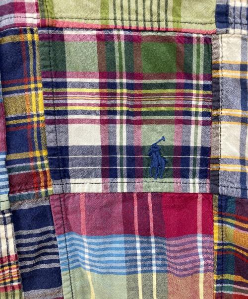 RALPH LAUREN（ラルフローレン）RALPH LAUREN (ラルフローレン) パッチワークチェックシャツ マルチカラー サイズ:Lの古着・服飾アイテム