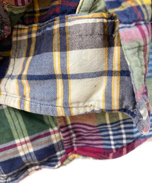 RALPH LAUREN（ラルフローレン）RALPH LAUREN (ラルフローレン) パッチワークチェックシャツ マルチカラー サイズ:Lの古着・服飾アイテム