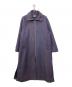 MAISON SPECIAL（メゾンスペシャル）の古着「ツイードZIPプライムオーバースタンドカラーコート」｜パープル