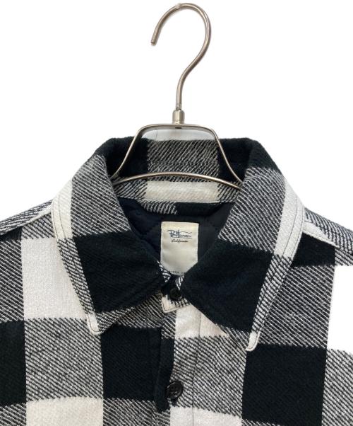 Ron Herman（ロンハーマン）Ron Herman (ロンハーマン) Check Shirt Jacke ホワイト×ブラック サイズ:Mの古着・服飾アイテム