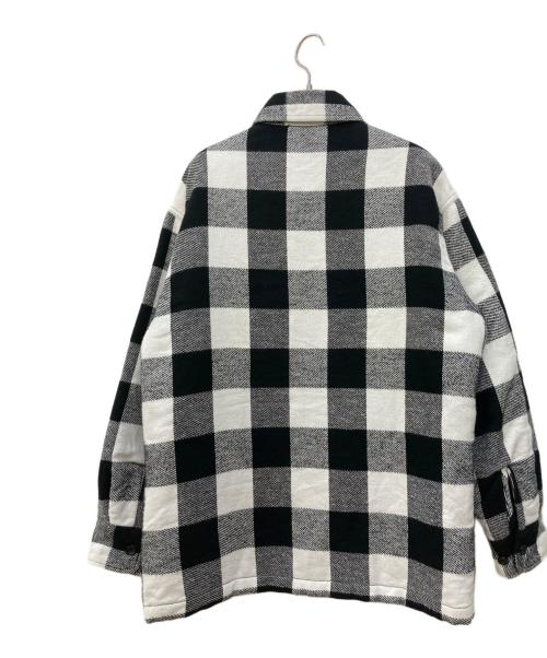 Ron Herman（ロンハーマン）Ron Herman (ロンハーマン) Check Shirt Jacke ホワイト×ブラック サイズ:Mの古着・服飾アイテム