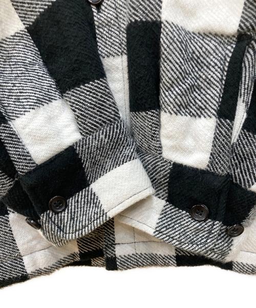 Ron Herman（ロンハーマン）Ron Herman (ロンハーマン) Check Shirt Jacke ホワイト×ブラック サイズ:Mの古着・服飾アイテム