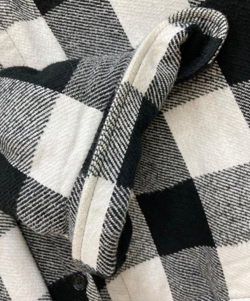 Ron Herman（ロンハーマン）Ron Herman (ロンハーマン) Check Shirt Jacke ホワイト×ブラック サイズ:Mの古着・服飾アイテム
