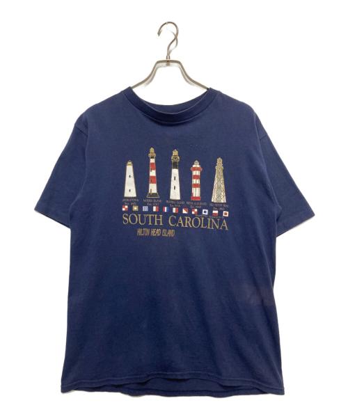 ALL SPORT（オールスポーツ）ALL SPORT (オールスポーツ) 90’s プリントTシャツ ネイビー サイズ:L（44）の古着・服飾アイテム